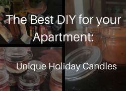 How to make DIY Holiday Candles for your apartment DIY Holiday Candles
